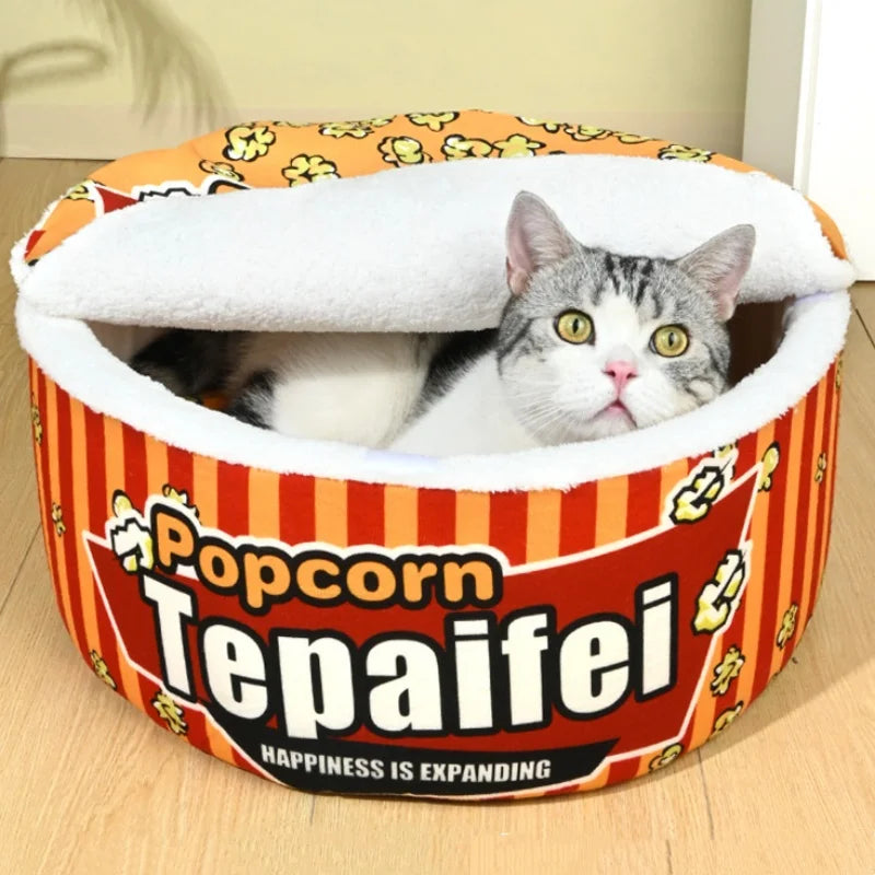 Lustiges Popcorn-Schlafnest