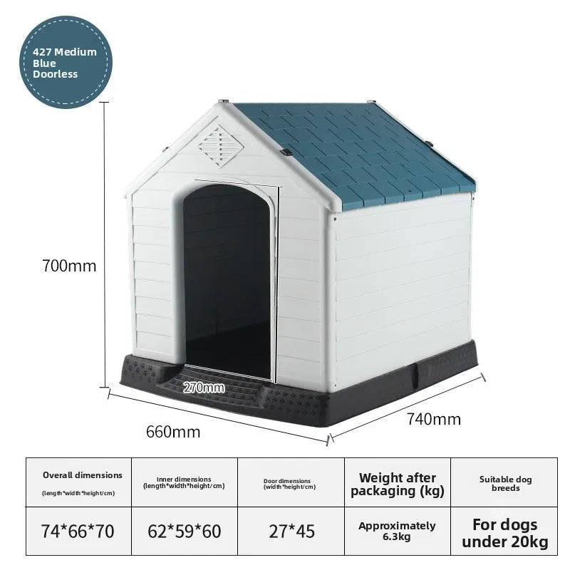 Regenfestes Hundehaus für den Aussenbereich