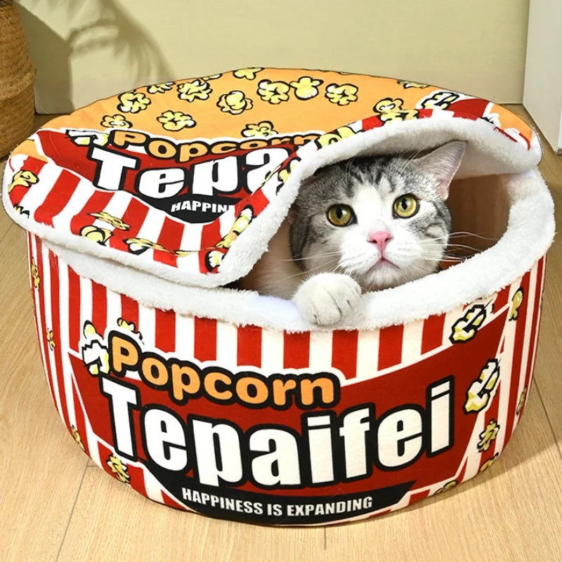 Lustiges Popcorn-Schlafnest